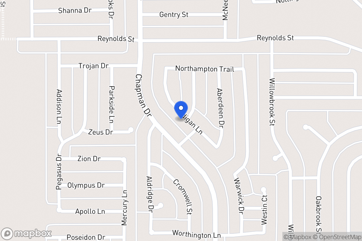 Map of 1519 Cardigan Ln