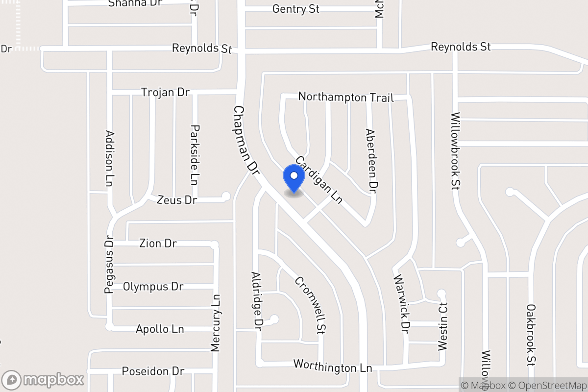 Map of 1510 Chapman Dr