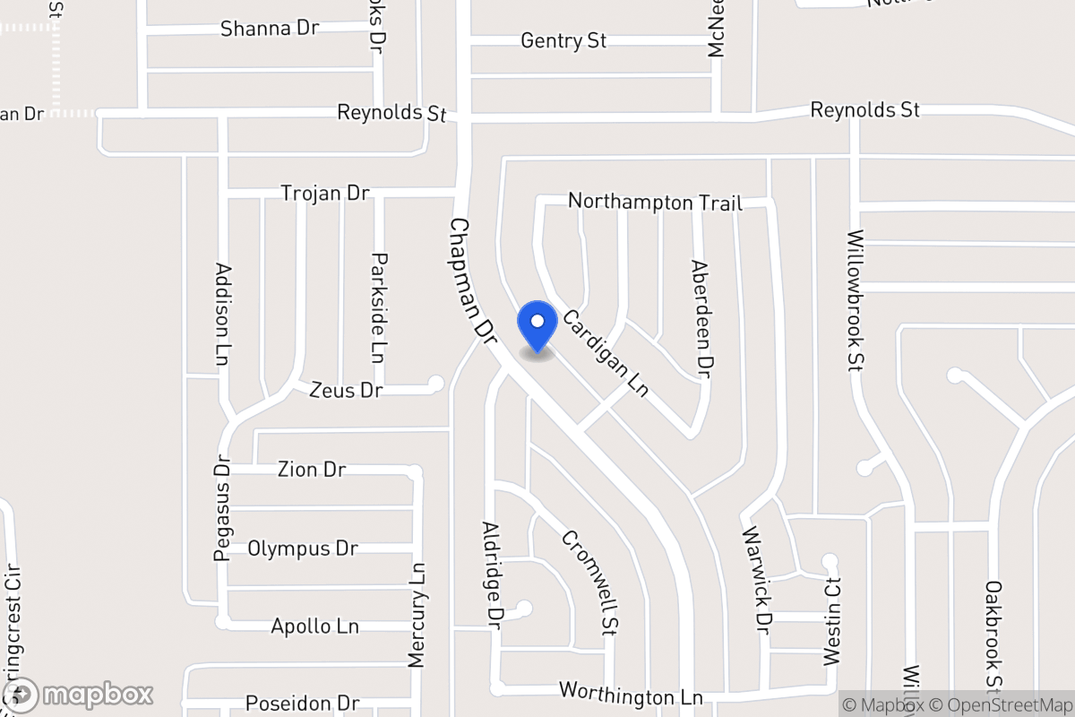 Map of 1518 Chapman Dr