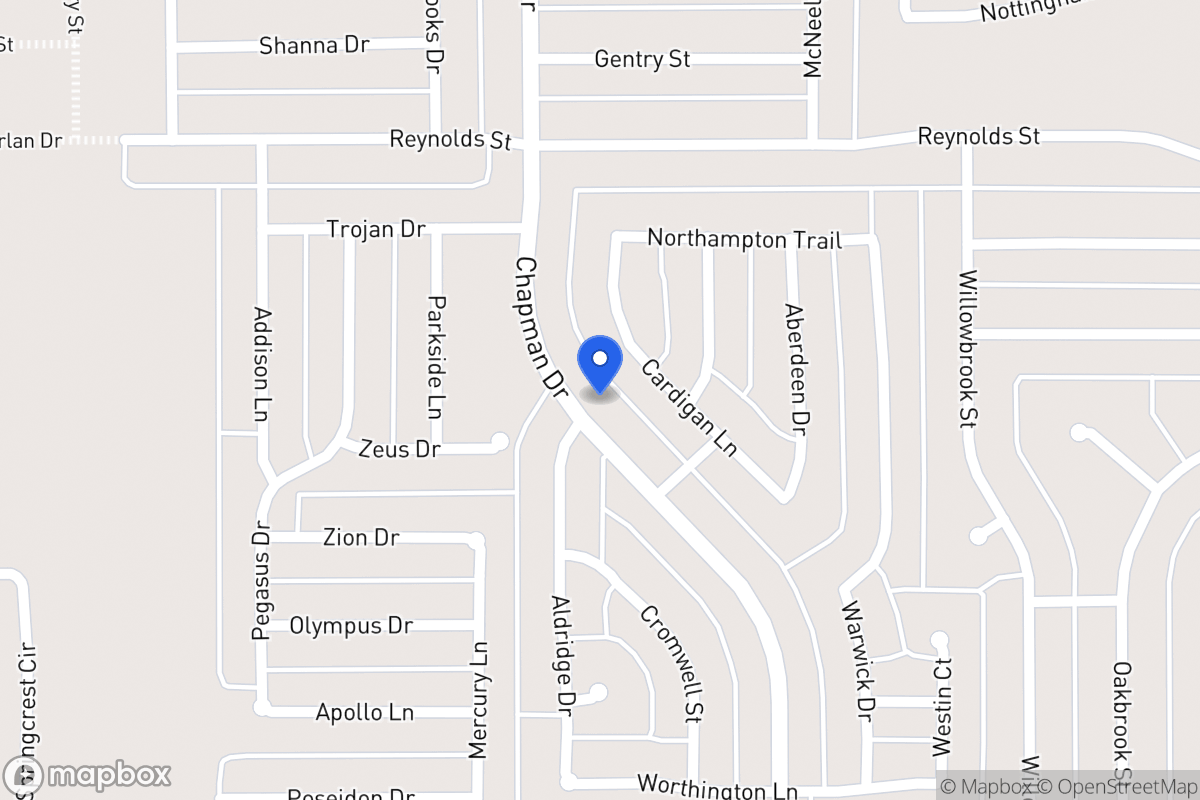 Map of 1522 Chapman Dr