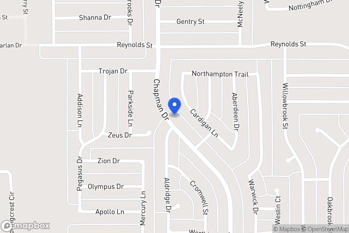 Map of 1526 Chapman Dr