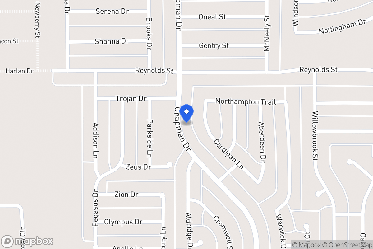 Map of 1542 Chapman Dr