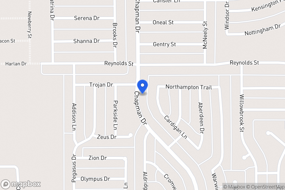 Map of 1550 Chapman Dr