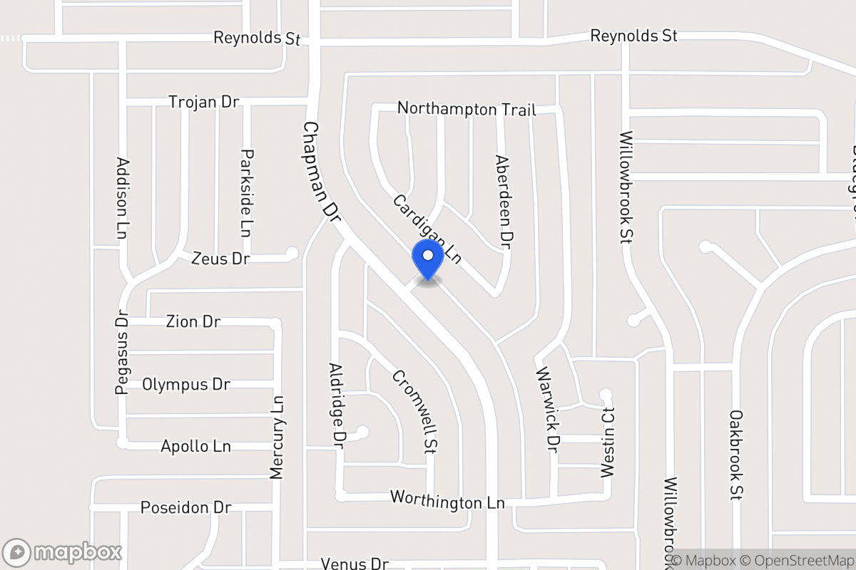 Map of 1468 Chapman Dr