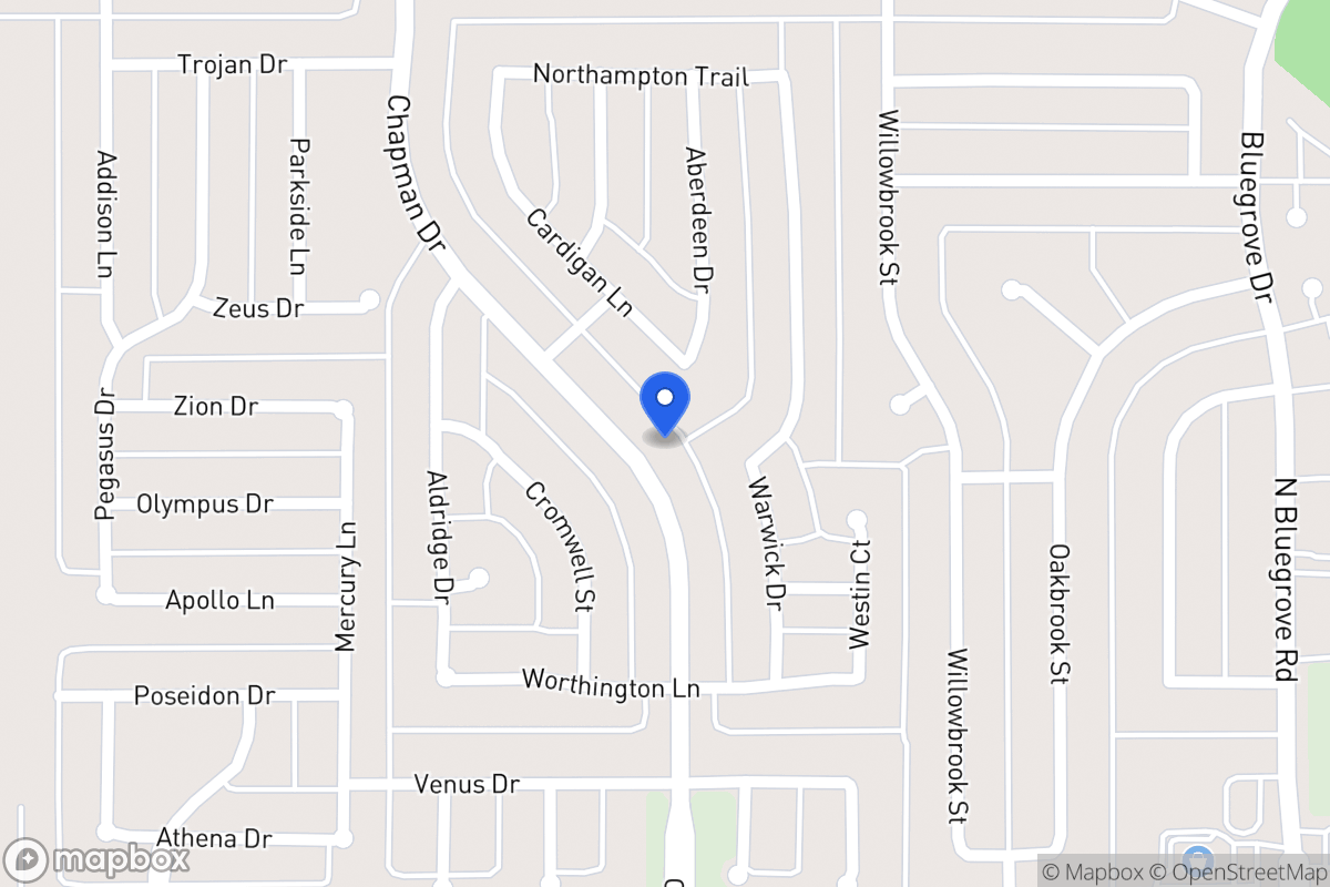 Map of 1444 Chapman Dr
