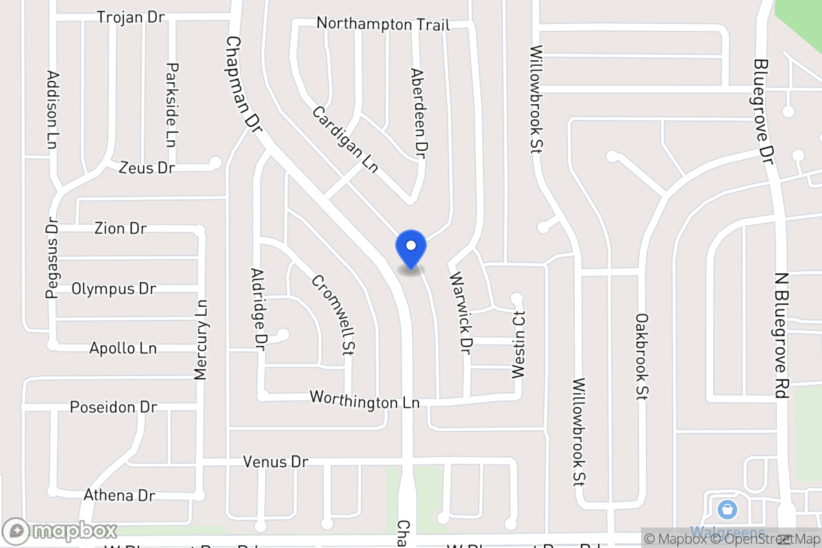 Map of 1436 Chapman Dr