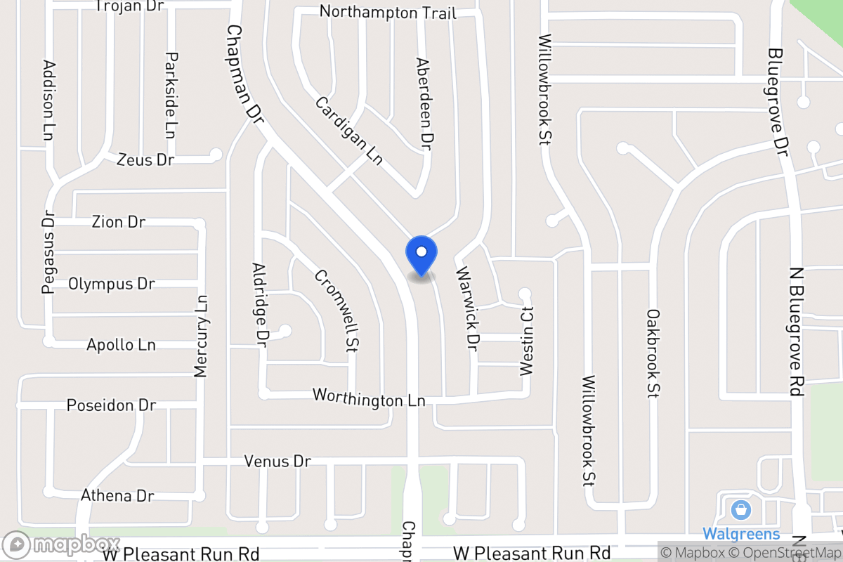 Map of 1432 Chapman Dr