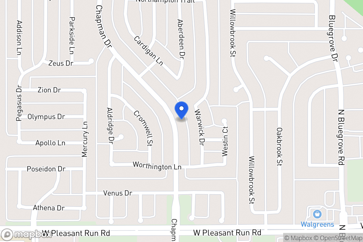 Map of 1428 Chapman Dr