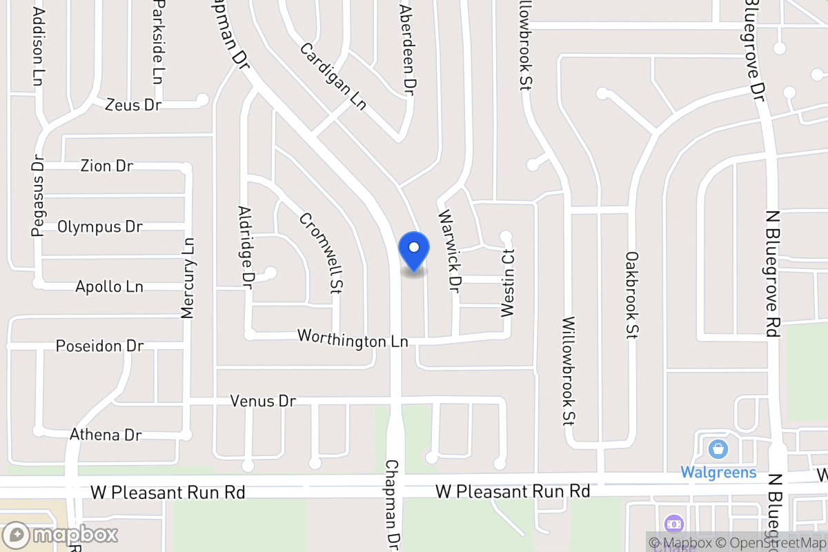 Map of 1416 Chapman Dr