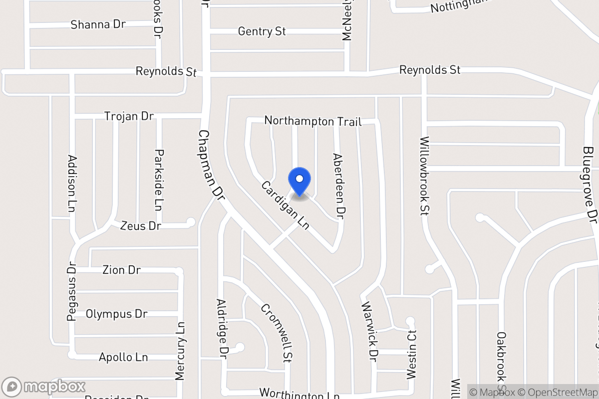 Map of 1516 Cardigan Ln