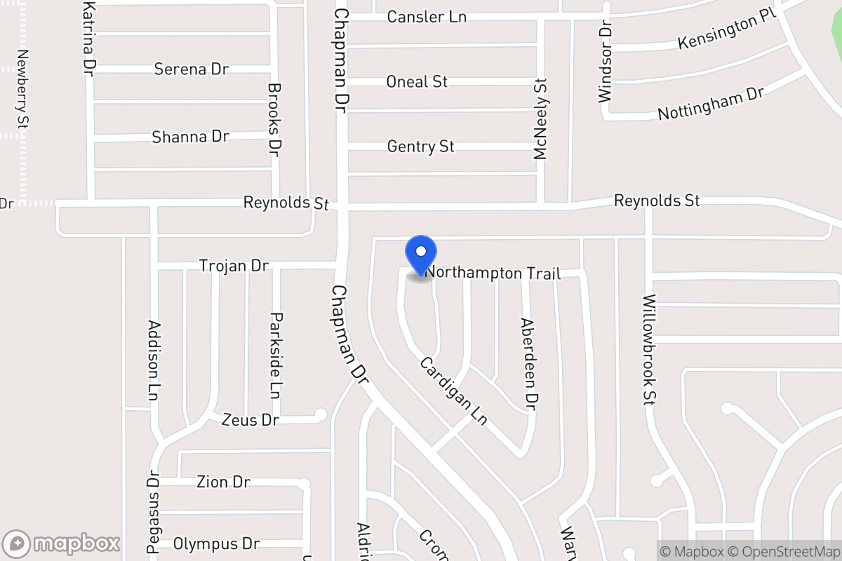 Map of 1558 Cardigan Ln