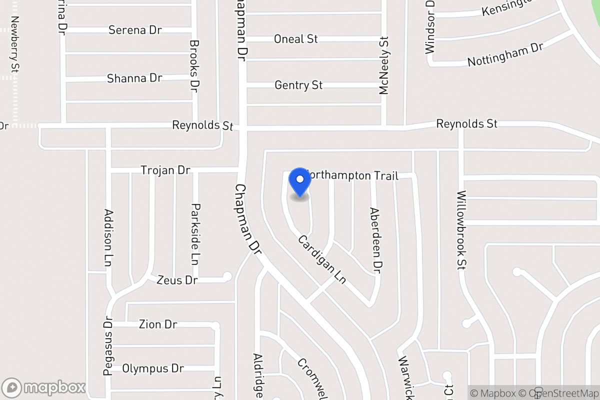 Map of 1550 Cardigan Ln
