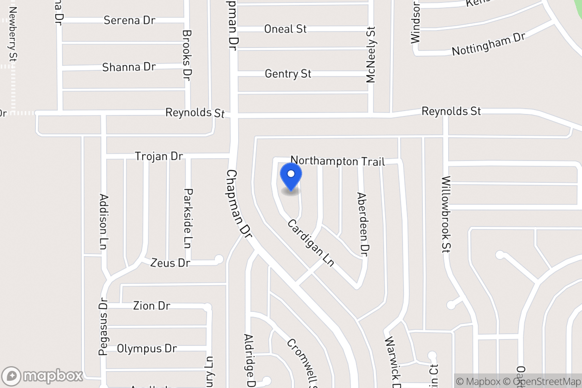 Map of 1546 Cardigan Ln