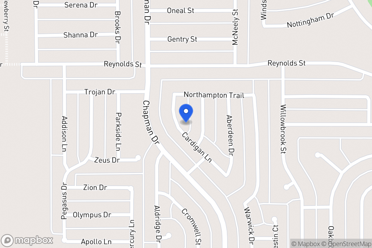 Map of 1542 Cardigan Ln