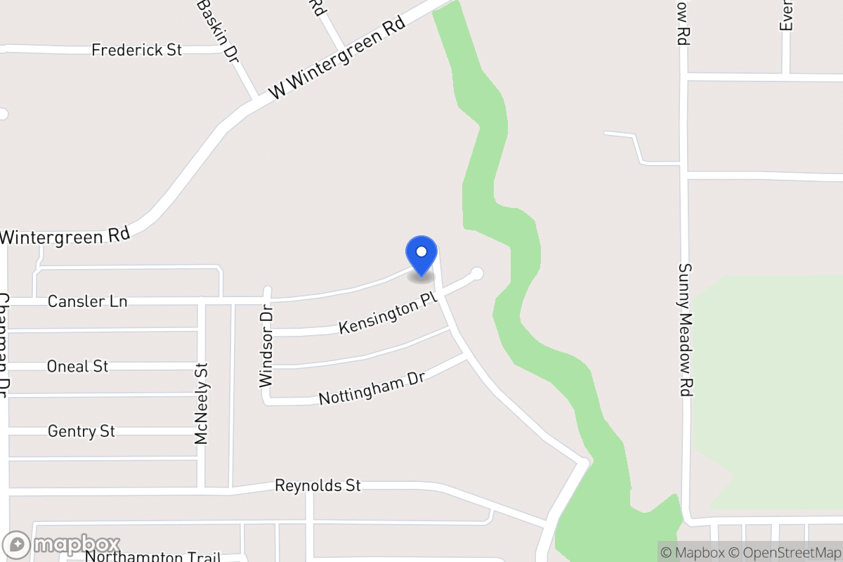Map of 1527 Kensington Place