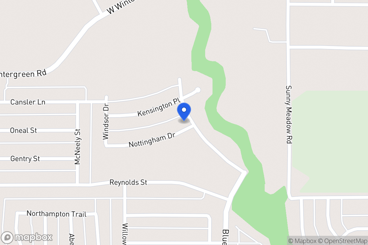 Map of 1527 Nottingham Dr