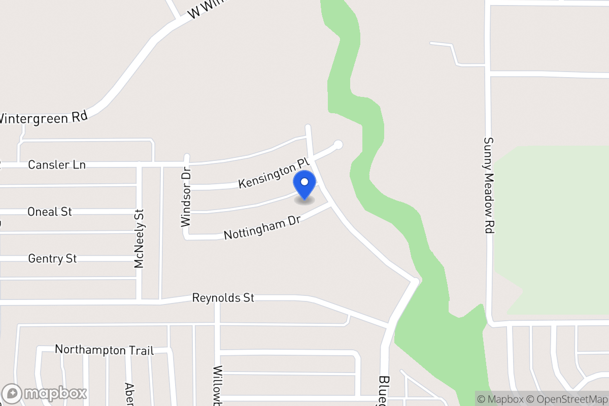 Map of 1531 Nottingham Dr