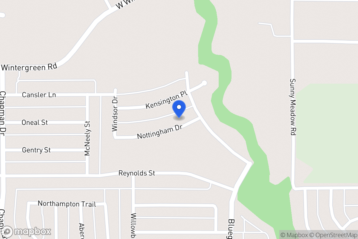 Map of 1535 Nottingham Dr