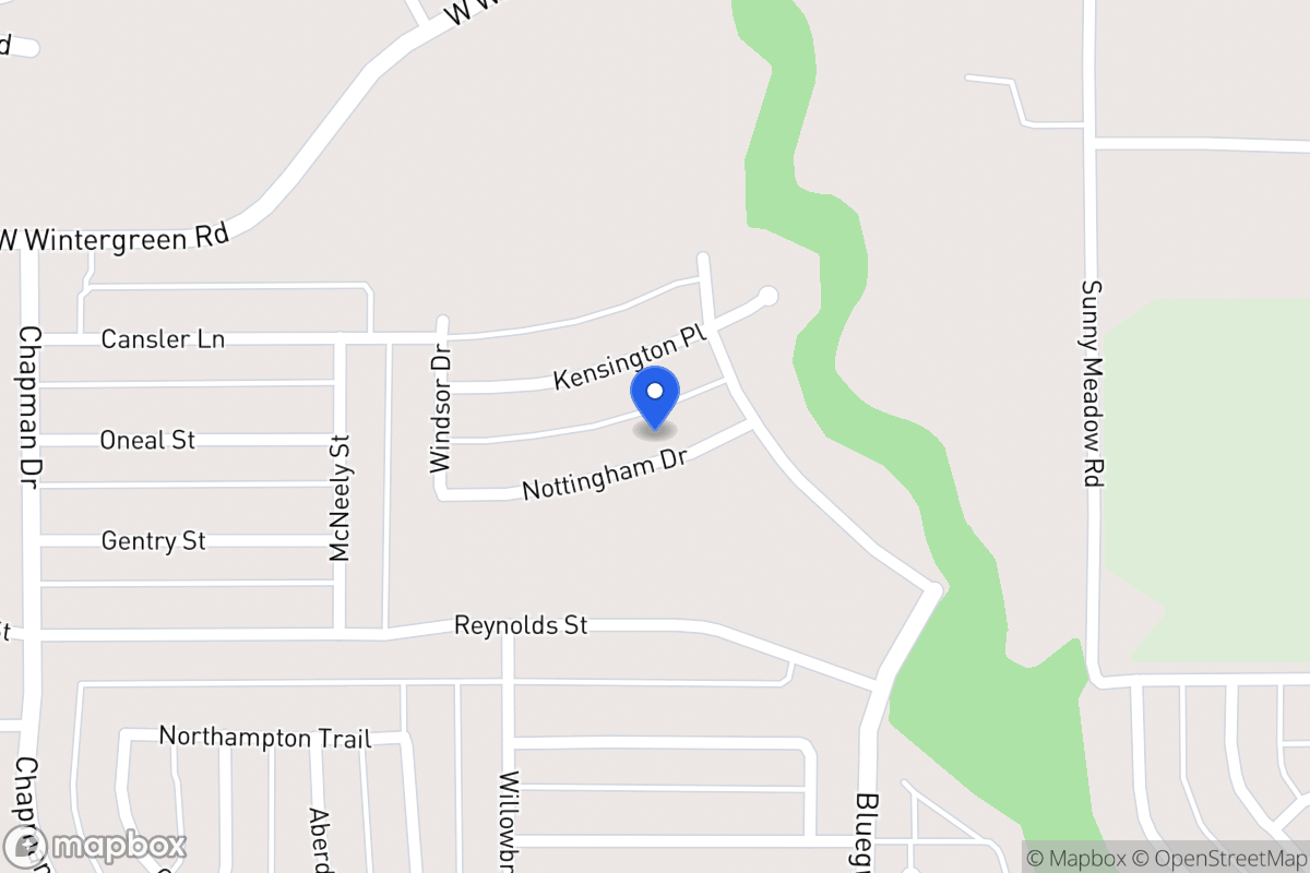 Map of 1539 Nottingham Dr