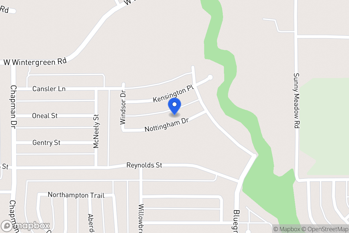 Map of 1543 Nottingham Dr