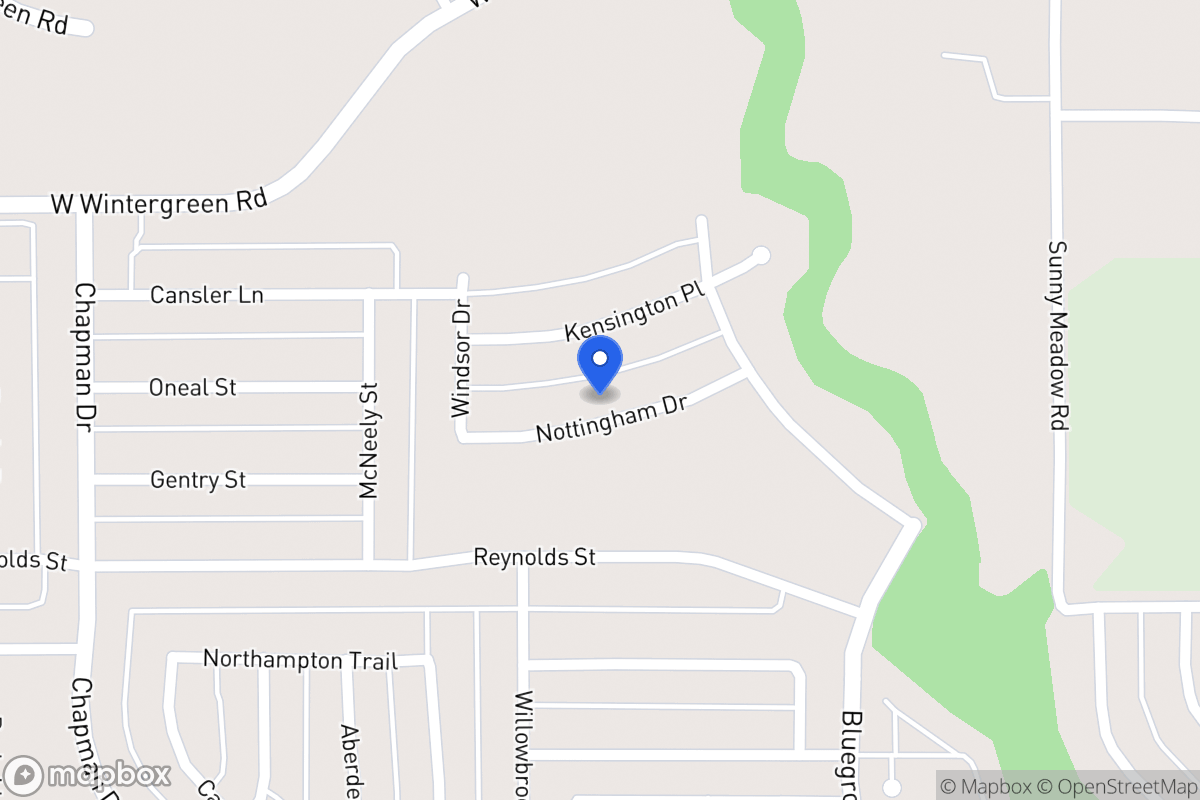 Map of 1551 Nottingham Dr