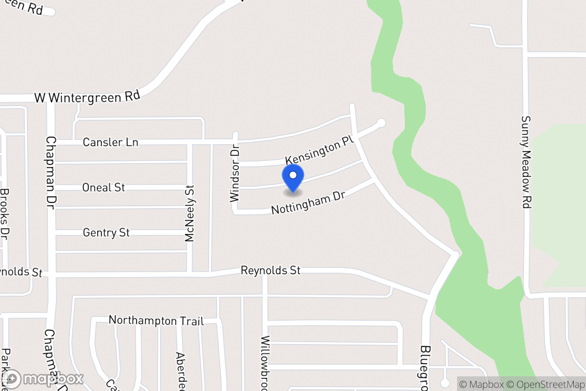 Map of 1555 Nottingham Dr