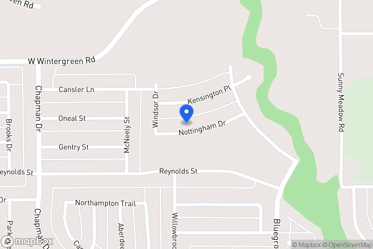 Map of 1559 Nottingham Dr