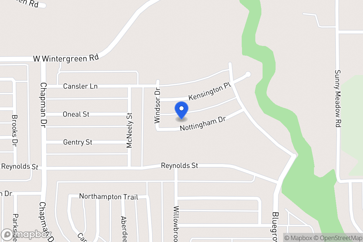 Map of 1563 Nottingham Dr
