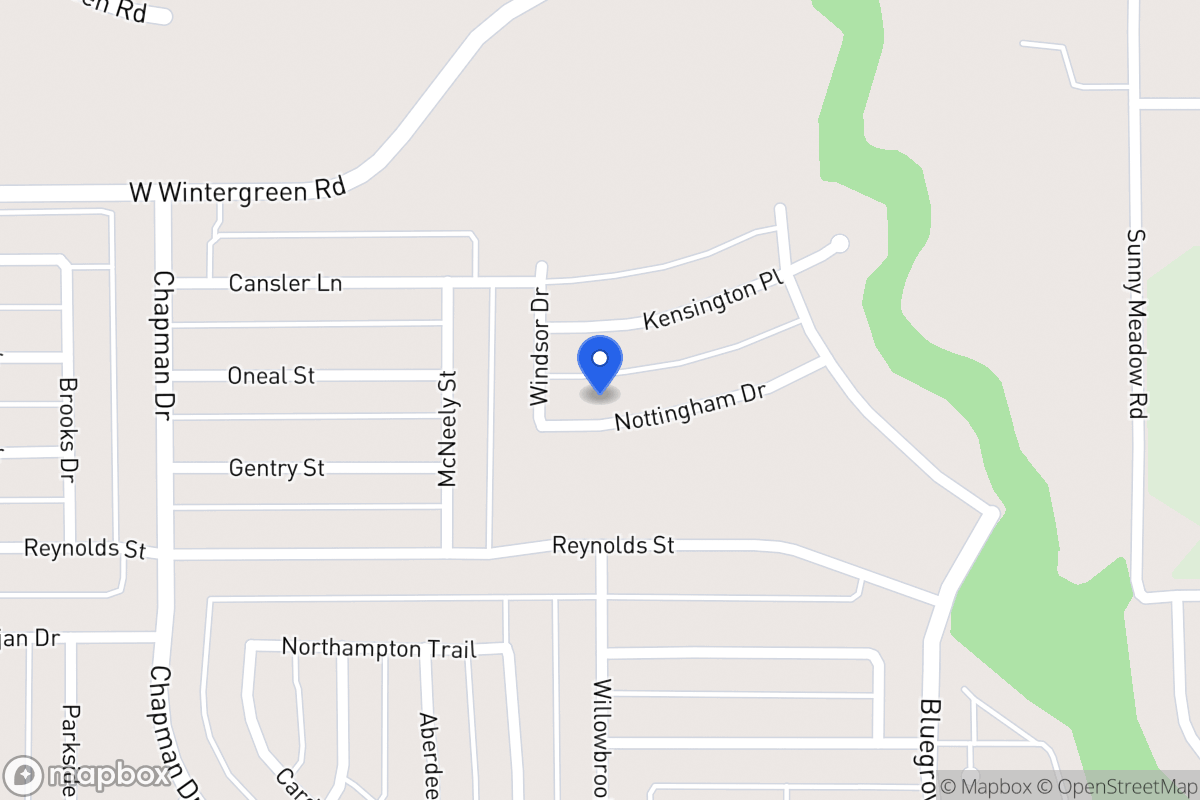 Map of 1567 Nottingham Dr