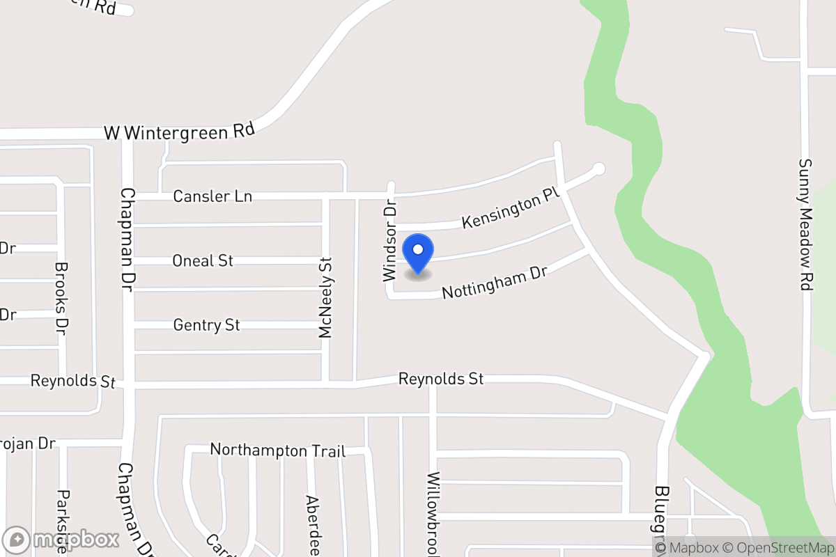 Map of 1571 Nottingham Dr