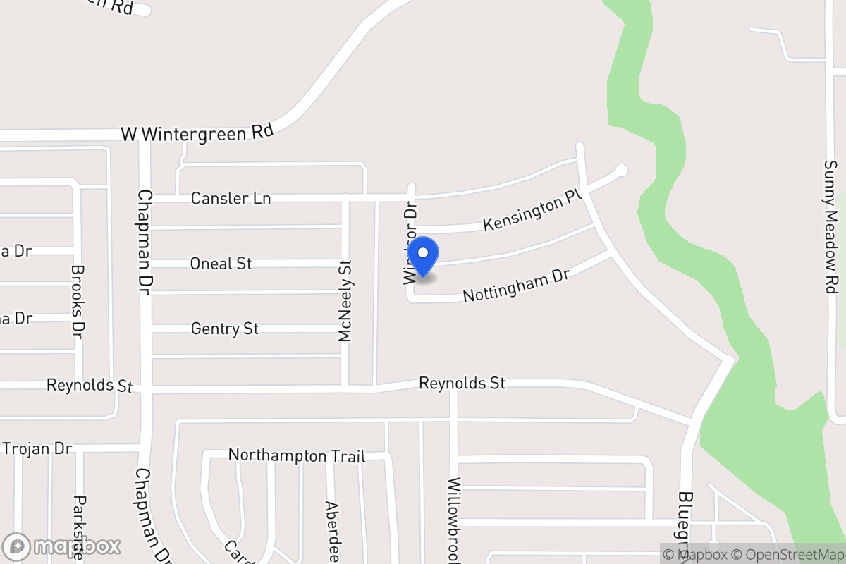 Map of 1575 Nottingham Dr