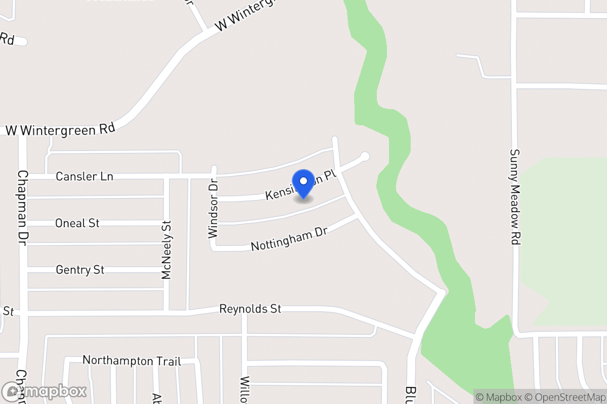Map of 1534 Kensington Place
