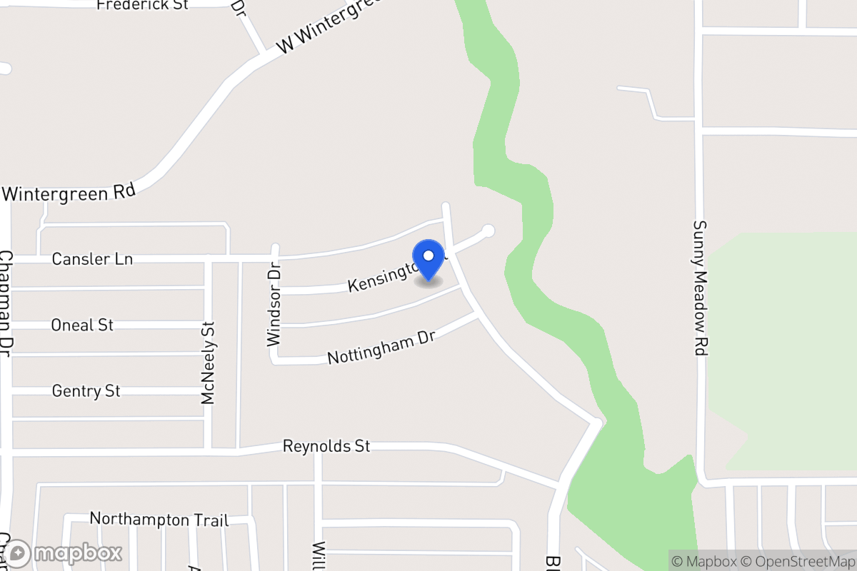Map of 1526 Kensington Place