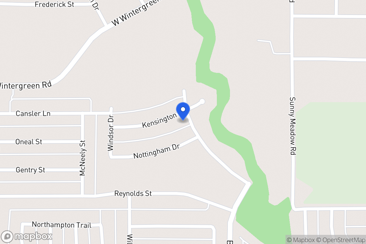 Map of 1522 Kensington Place