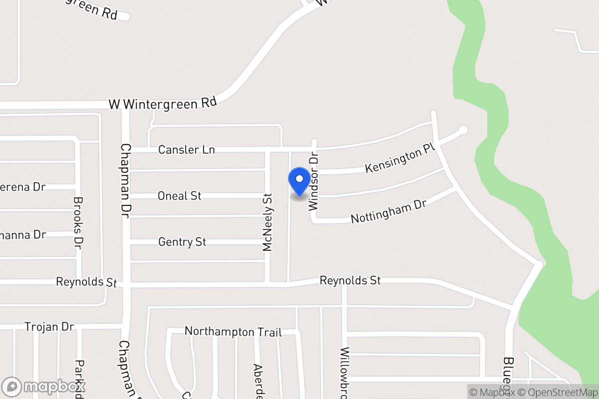 Map of 1847 Windsor Dr