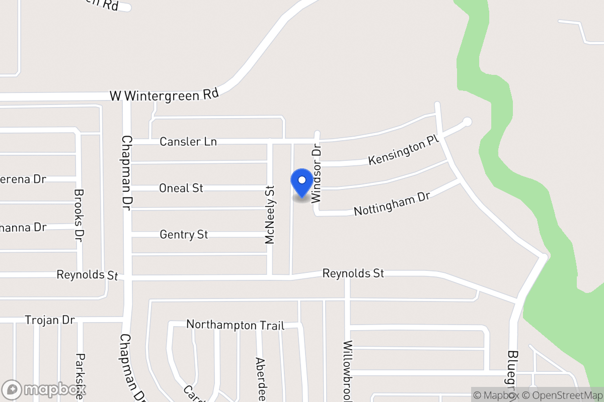 Map of 1843 Windsor Dr