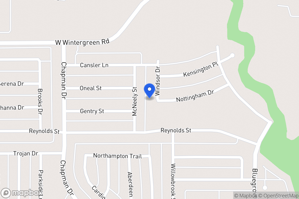 Map of 1839 Windsor Dr