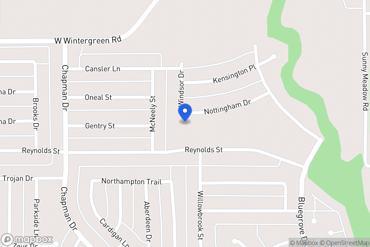 Map of 1570 Nottingham Dr