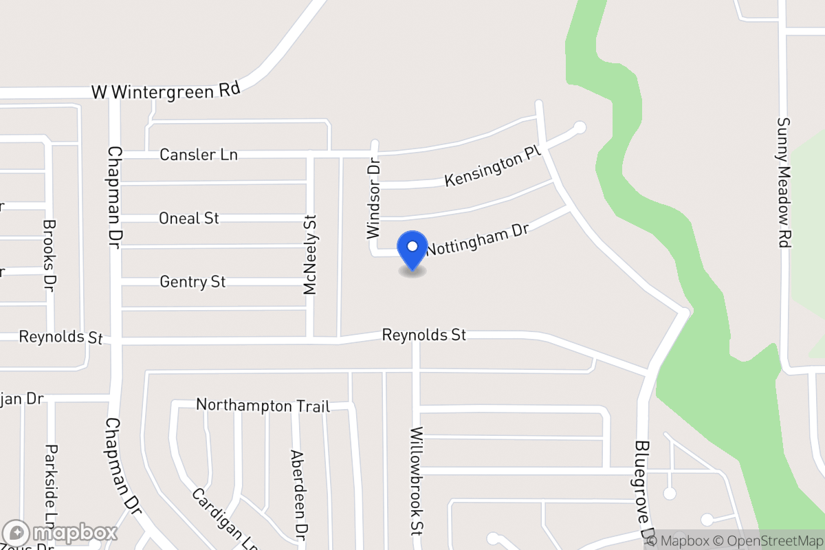 Map of 1562 Nottingham Dr