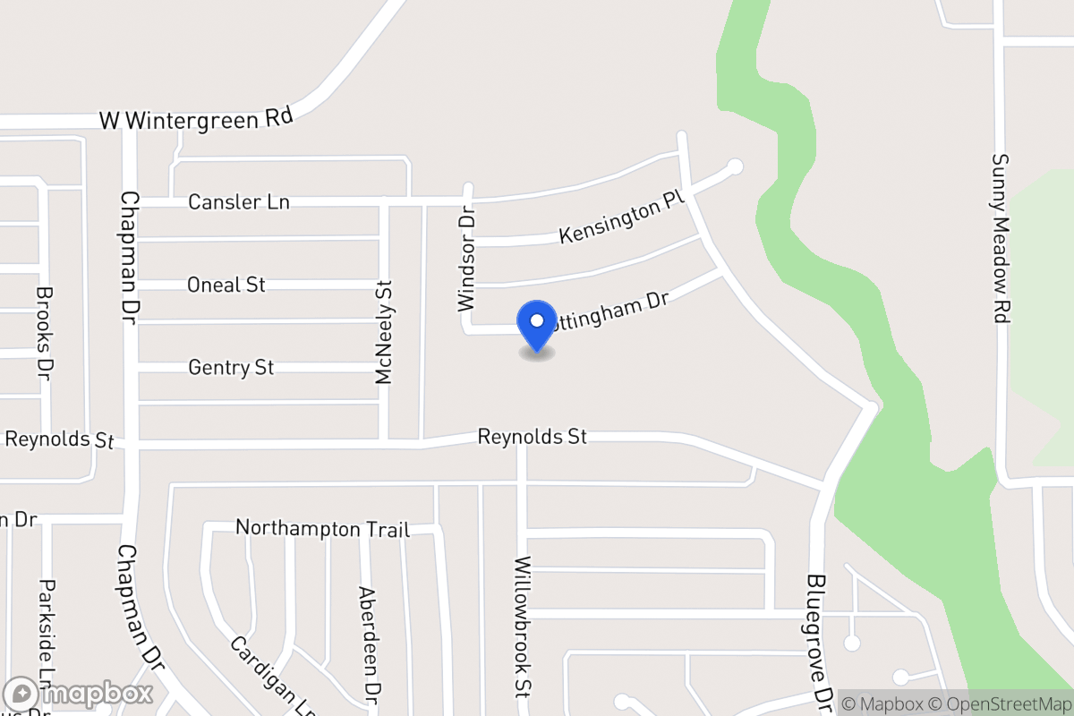 Map of 1558 Nottingham Dr
