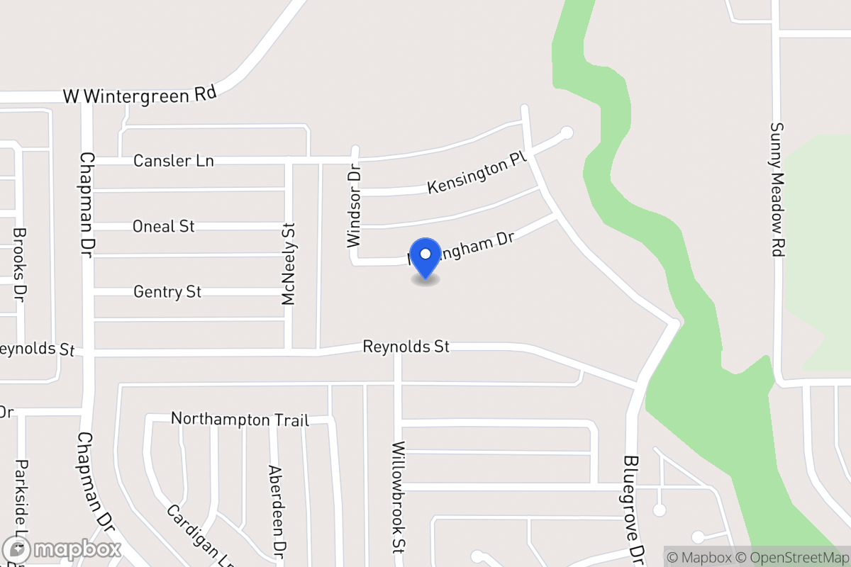 Map of 1554 Nottingham Dr