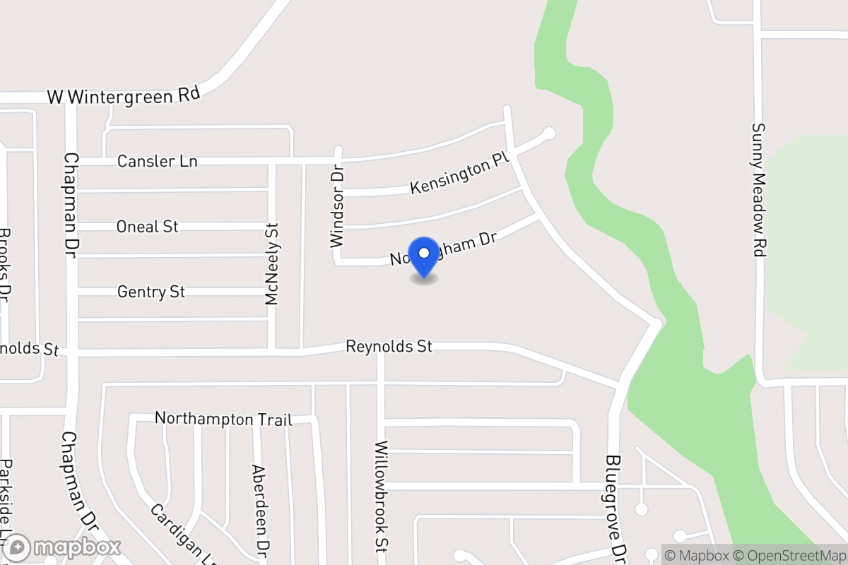Map of 1550 Nottingham Dr