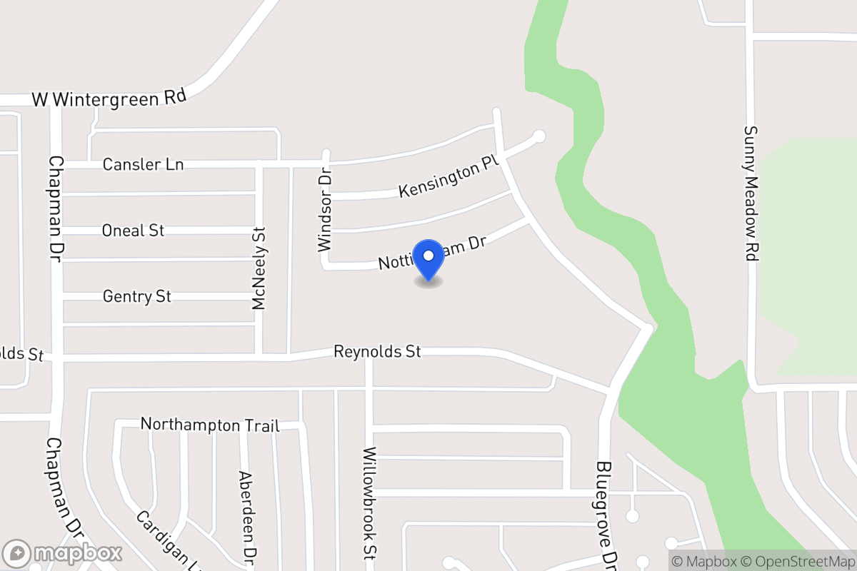 Map of 1546 Nottingham Dr