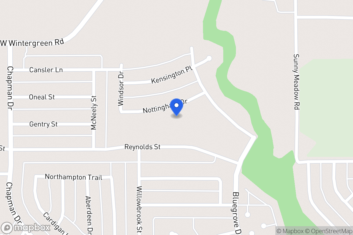 Map of 1538 Nottingham Dr