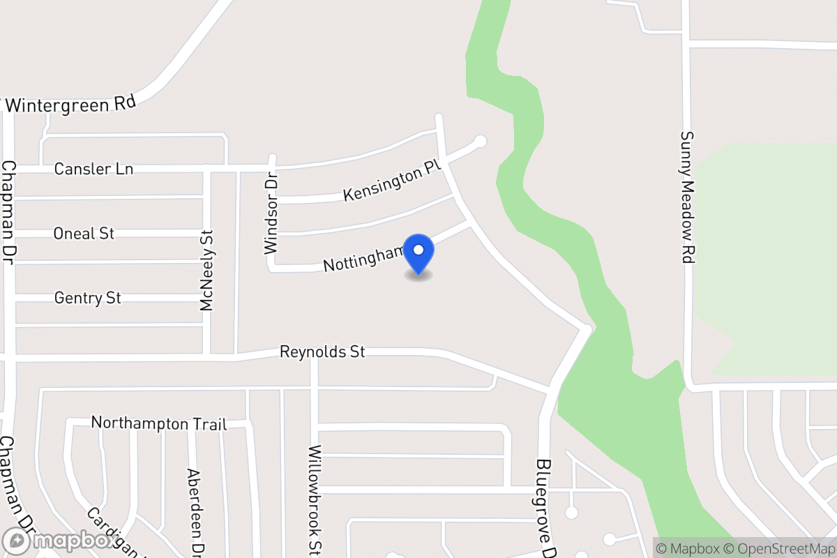 Map of 1534 Nottingham Dr