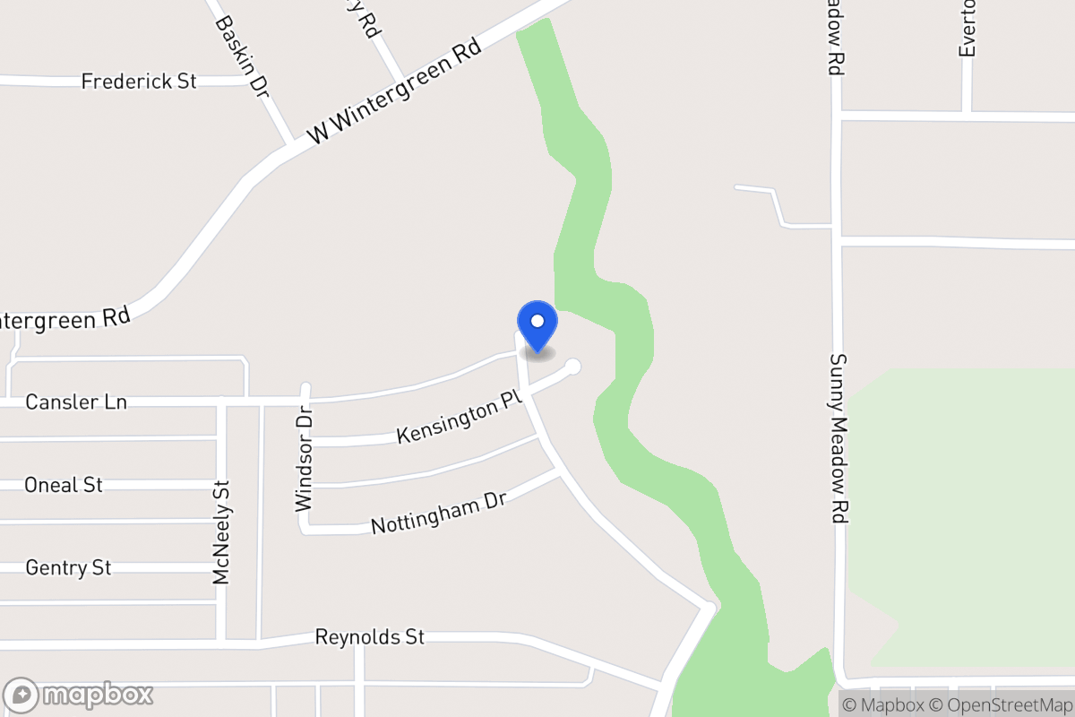 Map of 1523 Kensington Ct