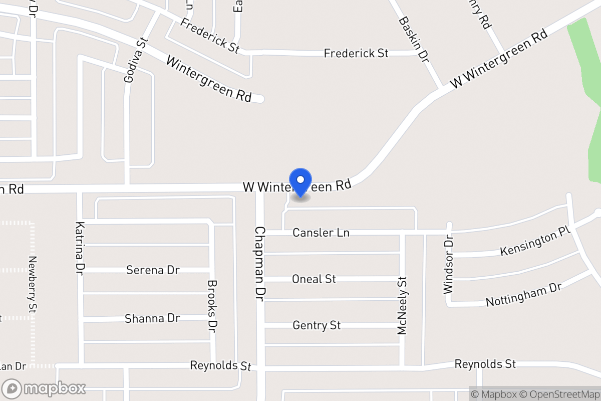 Map of 1660 W Wintergreen Rd