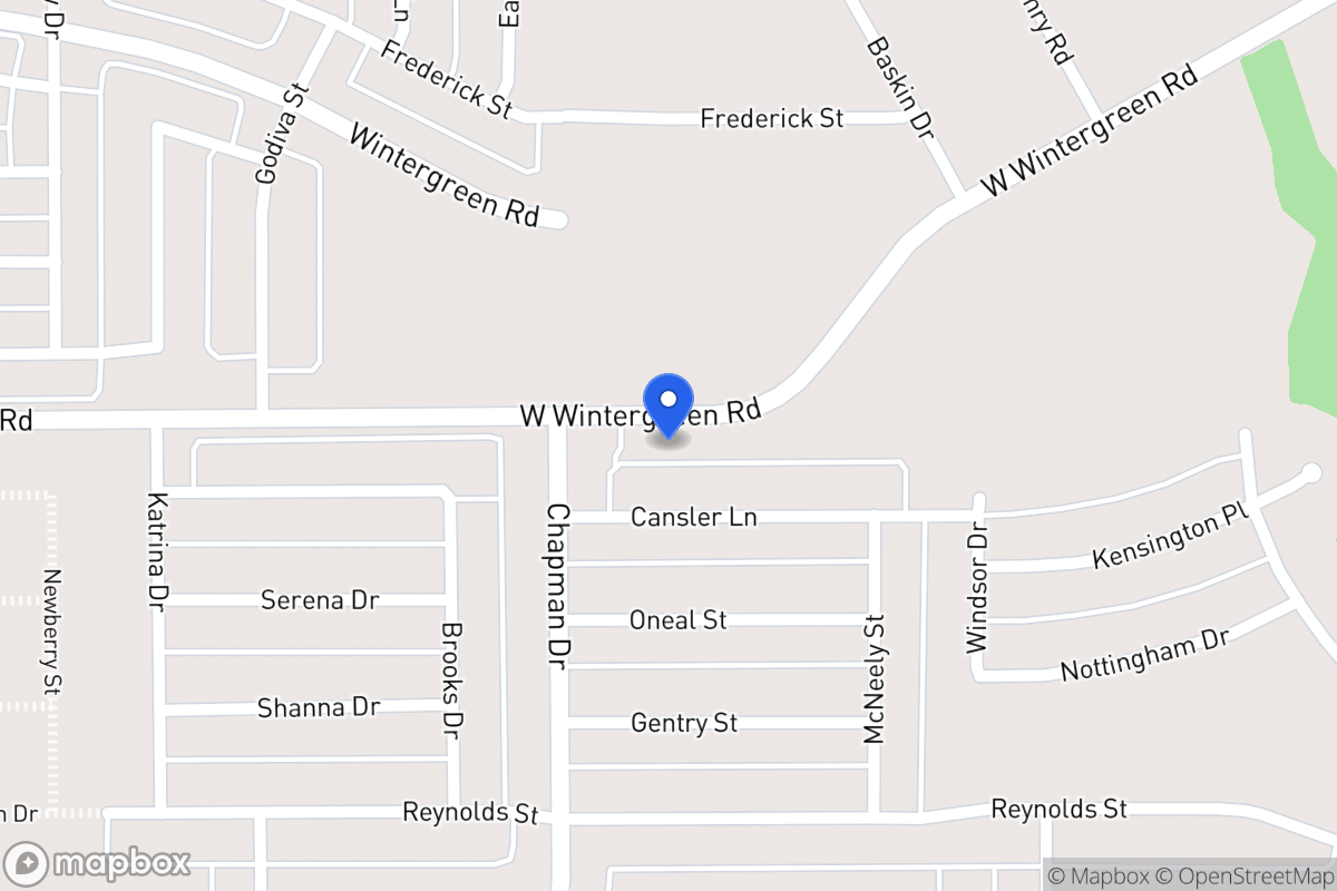 Map of 1656 W Wintergreen Rd