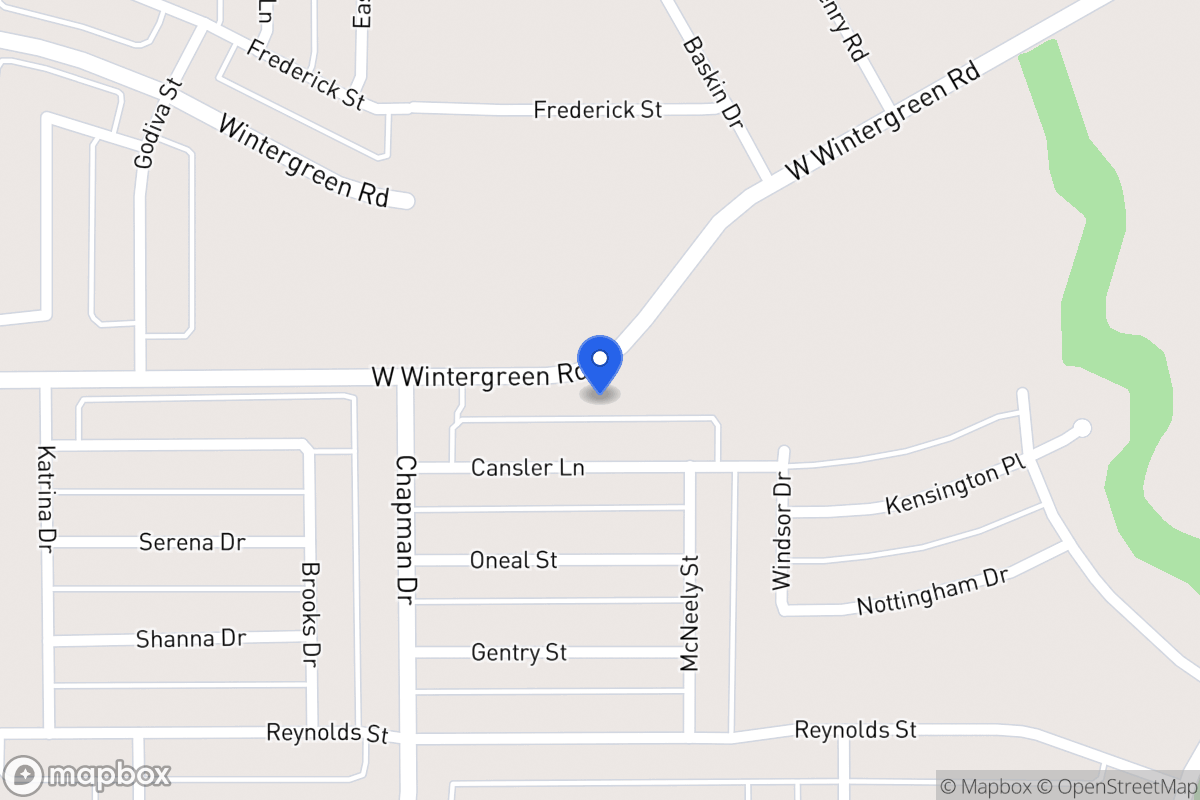 Map of 1636 W Wintergreen Rd