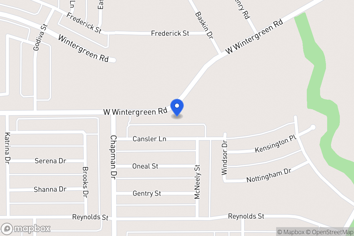 Map of 1632 W Wintergreen Rd
